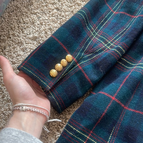 (SOLD) Long Ralph Lauren Wool Plaid Coat - Picture 10 of 13